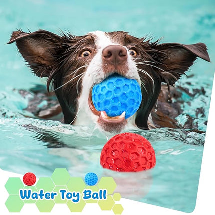 Squeaky Dog Toys for Aggressive Chewers, Indestructible Dog Balls for Aggressive Chewers, Squeaky Balls for Dogs, Interactive Toys for Large Dogs, Funny Heavy Duty Ball