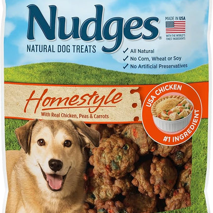 Nudges Blue Buffalo Homestyle Natural Dog Treats, Chicken, 10oz Bag