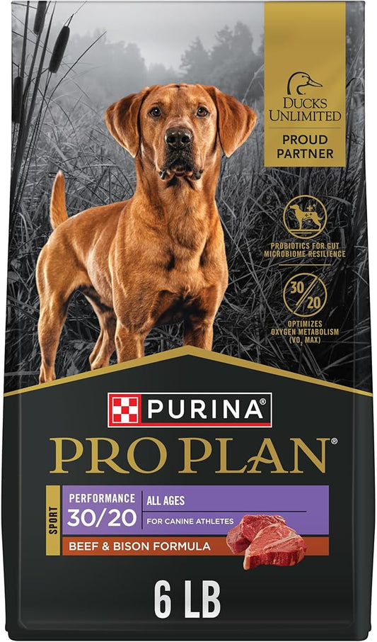 Purina Pro Plan Sport Performance 30/20 Beef and Bison Formula Dry Dog Food - 6 lb. Bag