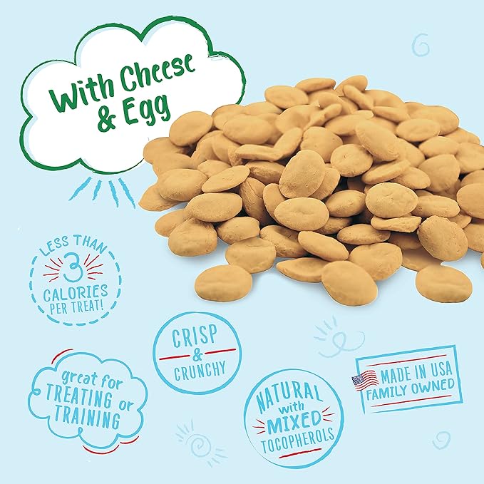Charlee Bear Original Dog Treats, Cheese and Egg, 16 oz (Pack of 2)
