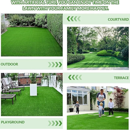 Artificial Grass for Dogs Pee Tray Fake Grass Mat for Professional Puppy Potty Trainer Replacement Dog Grass Pad for Indoor and Outdoor (78.7 x 39.4 Inch (Pack of 1))