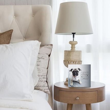 LifeSong Milestones Wooden Shadow Box Cremation Urn for Pet Ashes| Urns for Ashes of Deceased Pet Dog Cat| Sympathy Keepsake 10x10