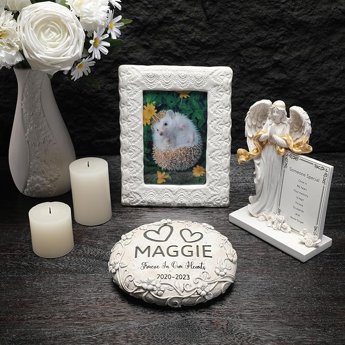 27 Personalized Hedgehog Memorial Stone Designs – Outdoor Weatherproof Pet Memorial Stones for Headstones, Tombstones, Gravestones, and Grave Markers – Memorial Gifts for the Loss of a Hedgehog
