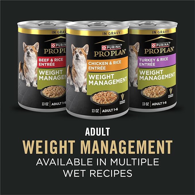 Purina Pro Plan Weight Management Dog Food Dry, Shredded Blend Chicken and Rice Formula - 6 lb. Bag