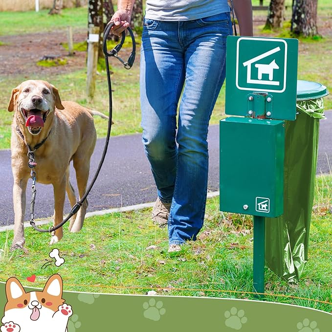 150 Pcs Dog Waste Bags Dog Poop Large Leak Proof Bags 26"x 33" pet Waste Station Can Liners Heavy Duty Pet trash Bin Liner Bag for Walking Poop Station Dispensers, 3 Rolls of 50(Green)