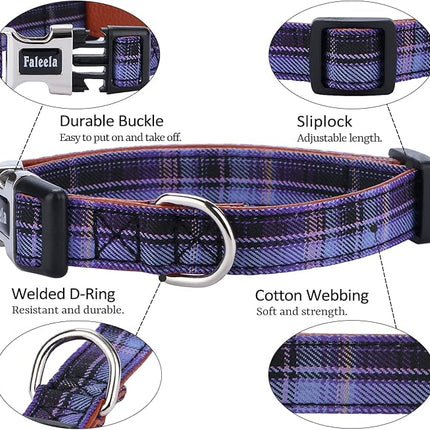 Faleela Soft &Comfy Bowtie Dog Collar,Detachable and Adjustable Bow Tie Collar,for Small Medium Large Pet (Purple, Medium (Pack of 1))