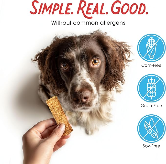 Farmland Traditions Dogs Love Chicken Jerky Dog Treats, Premium Two-Ingredient Dog Jerky with USA-Raised Chicken, 3-Pound Bag