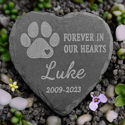 Loss of Dog Memorial Gift - Personalized Pet Memorial Stone - Dog Sympathy Tombstone for Loss of Pet - Personalized Bereavement Remembrance Condolence Gift for Pet - 4*4 Inches Memorial Stone