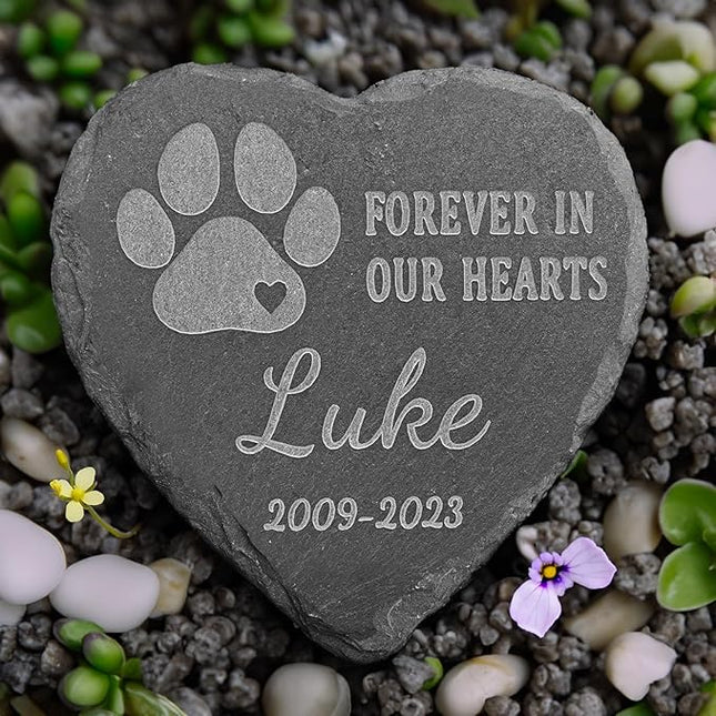 Loss of Dog Memorial Gift - Personalized Pet Memorial Stone - Dog Sympathy Tombstone for Loss of Pet - Personalized Bereavement Remembrance Condolence Gift for Pet - 4*4 Inches Memorial Stone