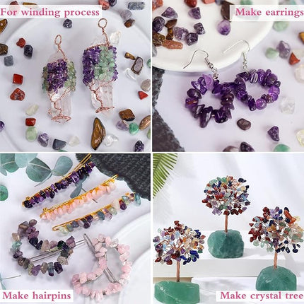 Red Jasper Aquarium Gravel Rocks Natural Tumbled Healing Crystal Chips Bulk Gemstones Tumbled Crushed Stones for Fountain Vase Filler Planters Decorative Fish Tank Potted Reiki Energy Balancing 0.44lb