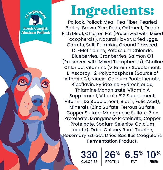 Solid Gold Healthy Weight Management Dry Dog Food for Adult & Senior Dogs - With Pollock, Whole Grain & Probiotics for Gut Health & Digestion Support - Dry Dog Food for Weight Management Support –24LB