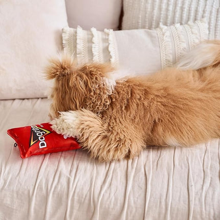 SPOT Fun Foods Dogritos Chips –Plush Squeaker Toy for Small and Medium Dogs, Interactive and Chew-Friendly with a Whimsical Doritos Design, 8-inch