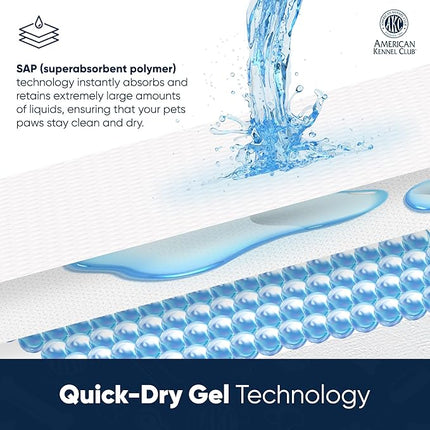 American Kennel Club Scented Puppy Training Pads with Ultra Absorbent Quick Dry Gel – 22 x 22 Pee Pads for Dogs - Lavender Scented - 50 Count