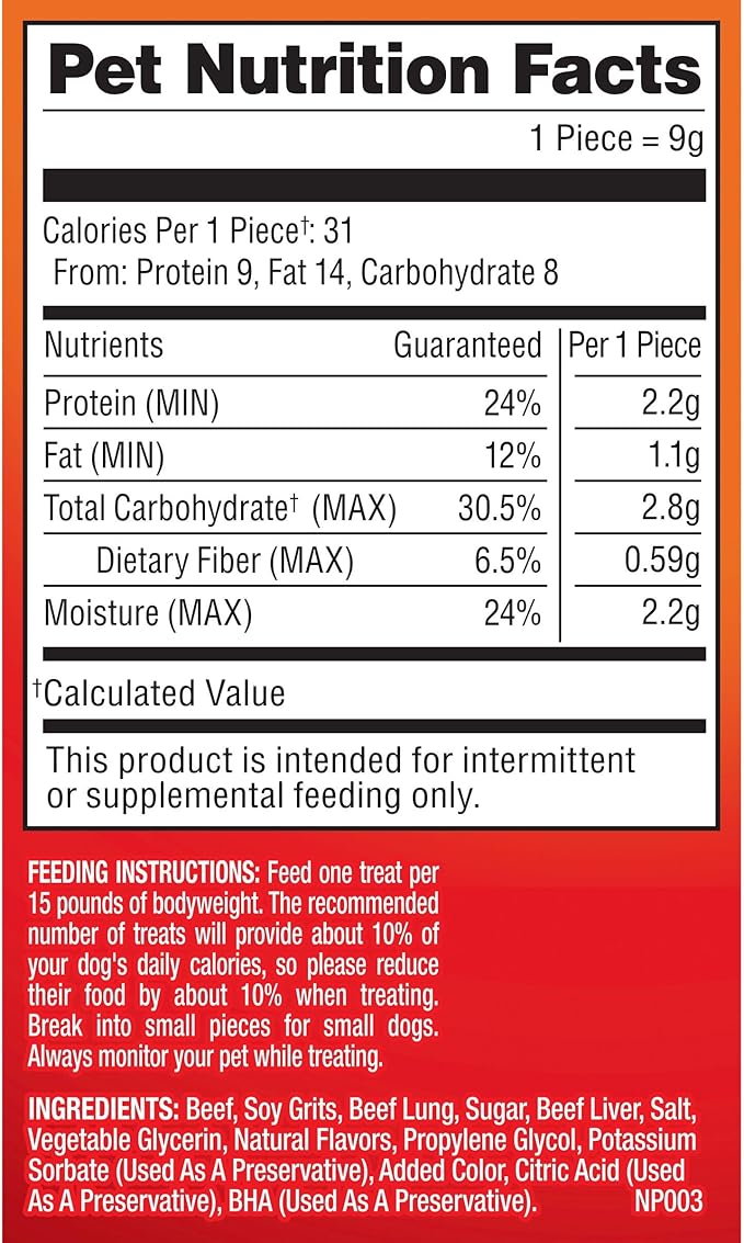 Pup-Peroni Dog Treats, Original Beef Flavor, 8.2 Ounce (Pack of 6), Made with Real Beef