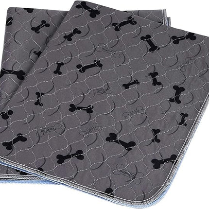 Washable Dog Pee Pads with Free Grooming Gloves,Non Slip Dog Mats with Great Urine Absorption,Reusable Puppy Pee Pads for Whelping,Potty,Training,Playpen