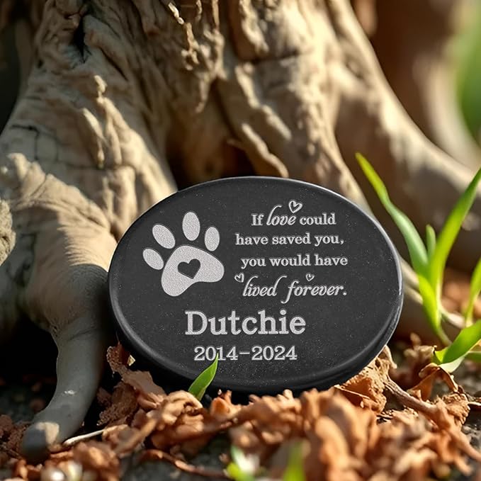 Pet Memorial Stones Personalized, Pet Sympathy Gifts, Pet Lost Gifts, Dog Memorial Gifts for Loss of Dog, in Memory of Pet Gifts, Pet Remembrance Gift, Pet Grave Markers