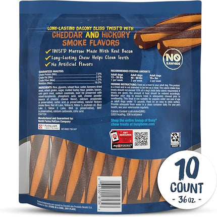 Purina Busy with Beggin’ Twist’d Cheddar and Hickory Smoke Flavors Adult Dog Treat - 10 ct. Pouch