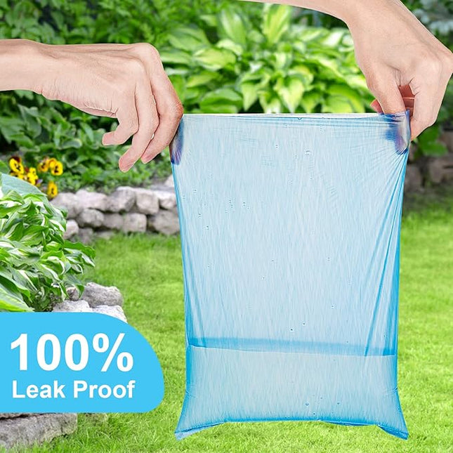 Depets Dog Poop Bag, Extra Thick Doggie Poop Bags with Dispenser and Leash Clip, Leak-Proof Dog Waste Bags, 11.8 × 8.7 in Poop Bags for Dogs Cats, Blue, 160 Count