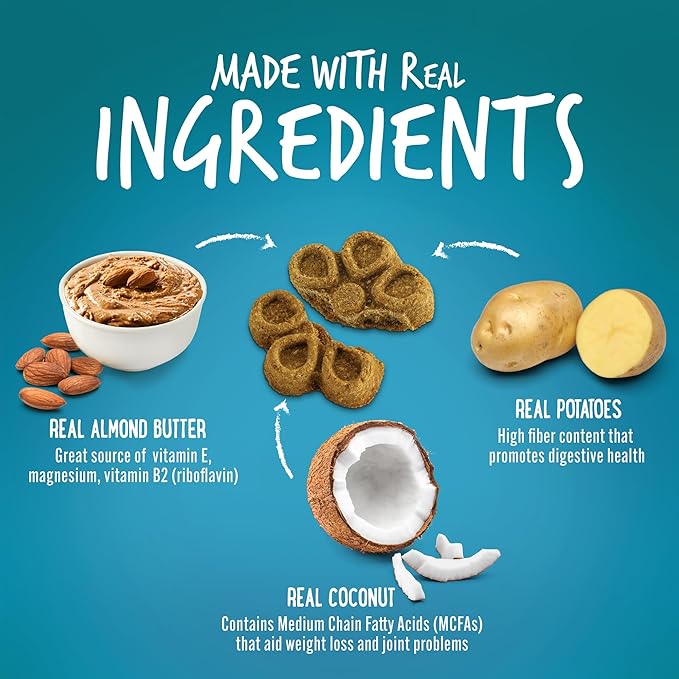 Fruitables Biggies™ Almond Butter Coconut Dog Treats