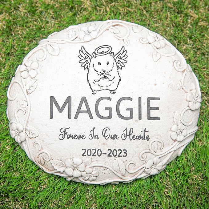 Personalized Hamster Memorial Stone, Pet Grave Markers Hamster, Hamster Headstone, Hamster Tombstone, Hamster Gravestone, Hamster Memorial Gifts