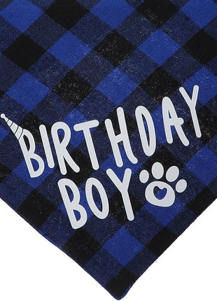 Cat Birthday Party Supplies, Cat Birthday Hat with Number, Bandana, Bow Tie, Cats Apparel Outfits for Birthdays Decorations （Blue）