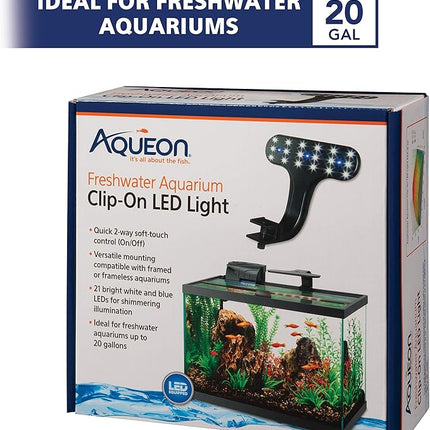 Aqueon Freshwater Aquarium Clip-On LED Light One Size