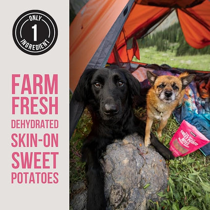 Natural Rapport Sweet Potato Bites - The Only Treat Dogs Need - 100% Dehydrated Sweet Potato Pet Treats (8 oz)