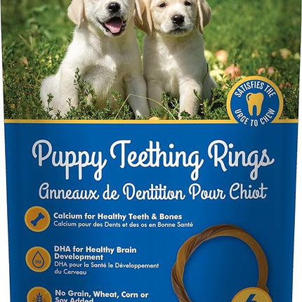 N-Bone Puppy Teething Rings, Grain-Free Chicken Flavor, 6 ct