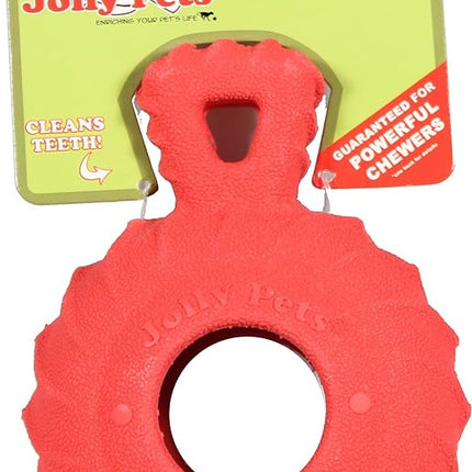 Jolly Pets 4.5"" Jolly Tuff Treader, Red, JTR22