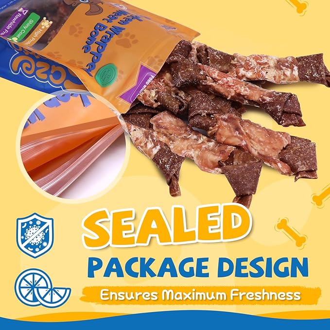 gazeupon Dog Treats, Made with Real Chicken and Beef Meat, Healthy Dog Chew w/Glucosamine Chondroitin, High Protein, Rawhide Free