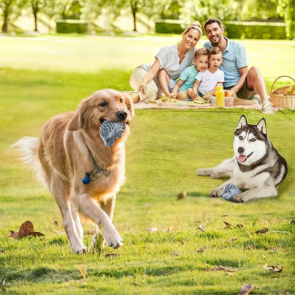 Dog Chew Toys for Aggressive Chewers,Larg Dog Bones Toys,Dog Toys for Indestructible Squeaky Chewers,Clean Teeth Non Toxic Environmentally Friendly,100% Natural Rubber&Milk Flavor