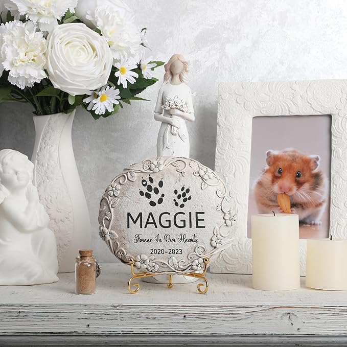 Personalized Hamster Memorial Stone, Pet Grave Markers Hamster, Hamster Headstone, Hamster Tombstone, Hamster Gravestone, Hamster Memorial Gifts