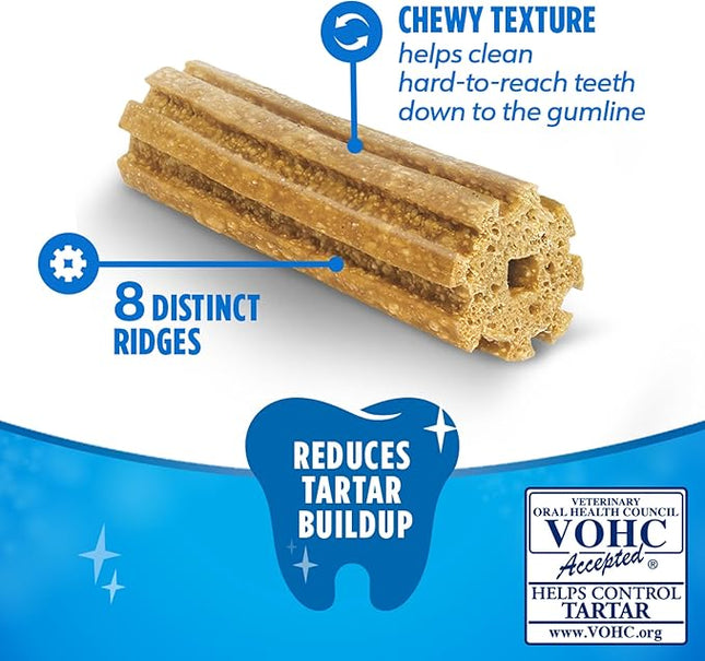 DentaLife Daily Oral Care Dog Treats for Large Dogs, Chewy Dental Treat to Freshen Breath and Fight Tartar, Chicken Flavor - 30 ct. Pouch