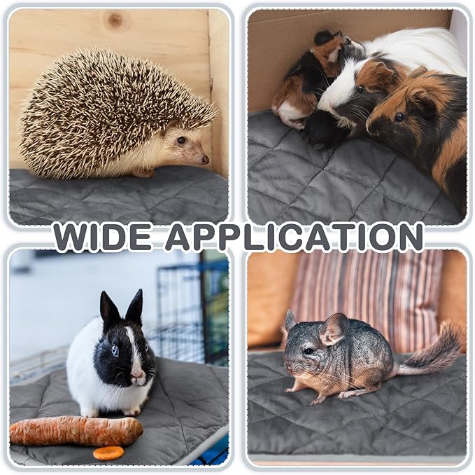 4 Pack Self Heating Cat Pad Self Warming Dog Mat Reflects Body Heat Extra Warm Thermal Pet Pad Washable Dog Cat Bed Crate Bed Mat Blanket(Gray,16 x 16 Inch)