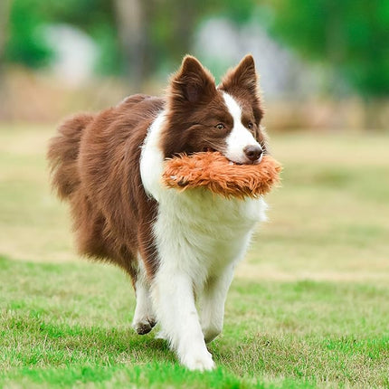 STAR WARS for Pets Plush Chewbacca Flattie Dog Toy | Soft Toys for Dogs, Brown, Large - 9" | Cute Dog Toy, Squeaky Dog Chew Toy for Pets from