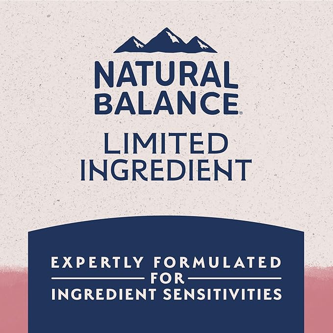 Natural Balance Limited Ingredient Adult Dry Dog Food with Healthy Grains, Salmon & Brown Rice Recipe, 12 Pound (Pack of 1)