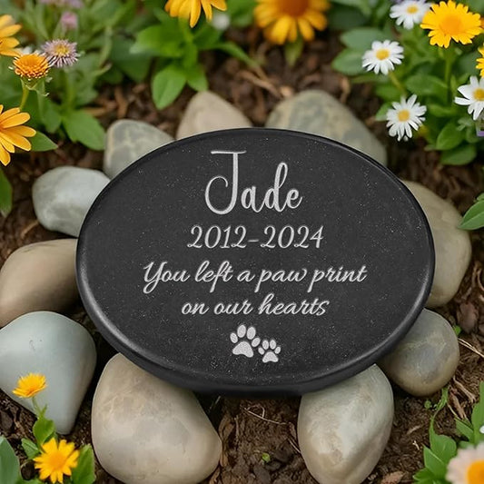 Personalized Pet Memorial Stone, Pet Memorial Gifts, Pet Loss Gifts, in Memory of Dog Cat, Dog Memorial Gifts for Loss of Dog, Loss of Cat Sympathy Gift, Pet Grave Markers