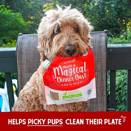 Stella & Chewy's Freeze-Dried Raw Marie's Magical Dinner Dust - Premium Duck & Turkey Dog Food Topper with Organic Fruits & Vegetables - Perfect for Picky Eaters - 7oz