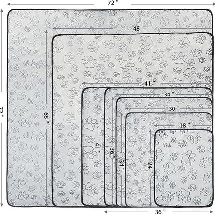 Qeils Reusable Puppy Pads, 6 Pack Washable Pee Pads for Dogs, Non Slip Wee Wee pad, Absorbent and Leakproof Training Mats for Potty, Crate, Playpen, Bed, Sofa, 30"x 34"