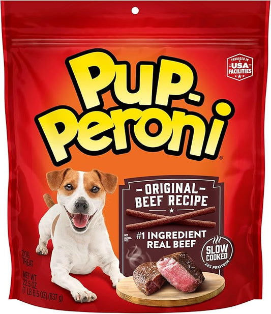 Pup-Peroni Dog Treats, Original Beef Flavor, 22.5 Ounce, Made with Real Beef