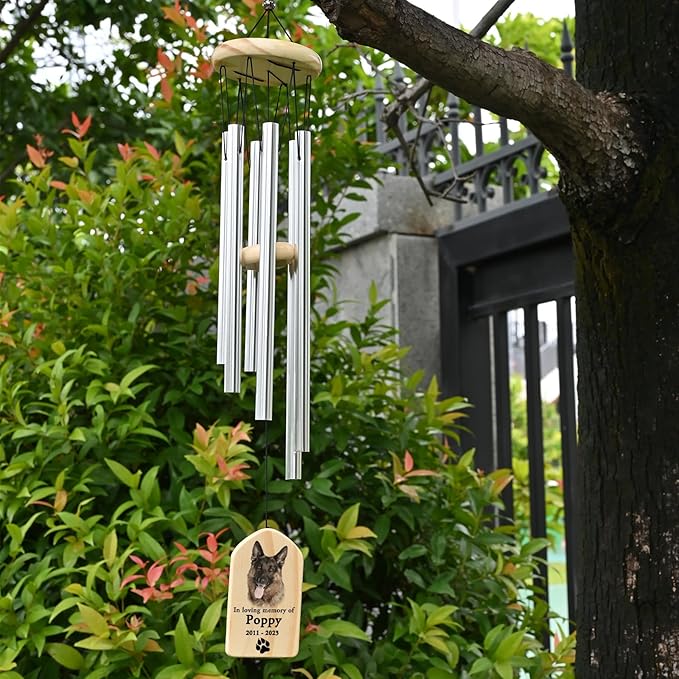 Dog Loss Wind Chimes, Loss of Pet Sympathy Gift Dog, Pet Memorial Gifts for Dogs, Dog Memorial Gifts, Dog Bereavement Gifts, Dog Remembrance Gifts, Dog Passed Away Gift, in Memory of Dog