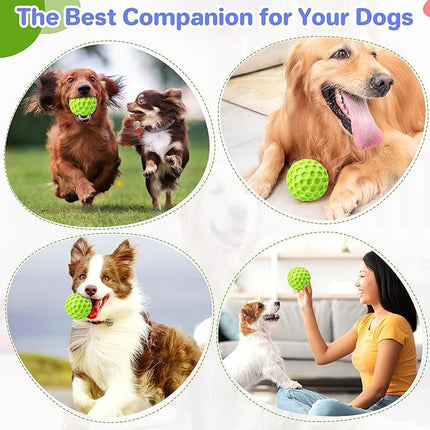 Interactive Squeaky Dog Balls, Dog Toys for Aggressive Chewers Large Breed for Relieving Anxiety, Dogs Chew Toys Balls for Aggressive Chewers, Outdoor Dog Toys Dog Water Toys