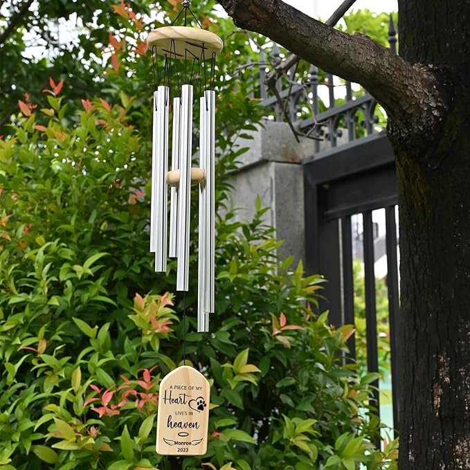 Pet Memorial Wind Chime, Pet Memorial Gifts, Loss of Dog Sympathy Gift, Pet Loss Gifts, Pet Bereavement Gifts, Pet Passing Away Gift, in Memory of Pet, Dog Keepsake Memorial