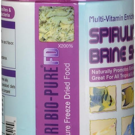 Hikari Bio-Pure Freeze Dried Spirulina Brine Shrimp Cubes for Pets, 0.42-Ounce