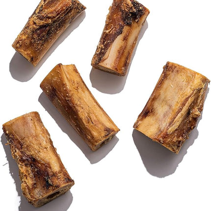 Jack&Pup Beef Marrow Bones for Dogs, 3" Long Lasting Dog Bones for Large and Small Dogs, Natural Beef Bone, Bone Marrow Dog Treats (10 Pack)