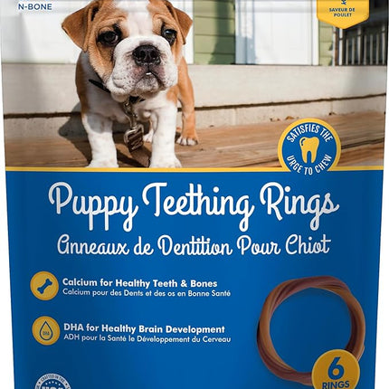 N-Bone Puppy Teething Ring Chicken Flavor (1 Pack Of 6 Rings) (113048)
