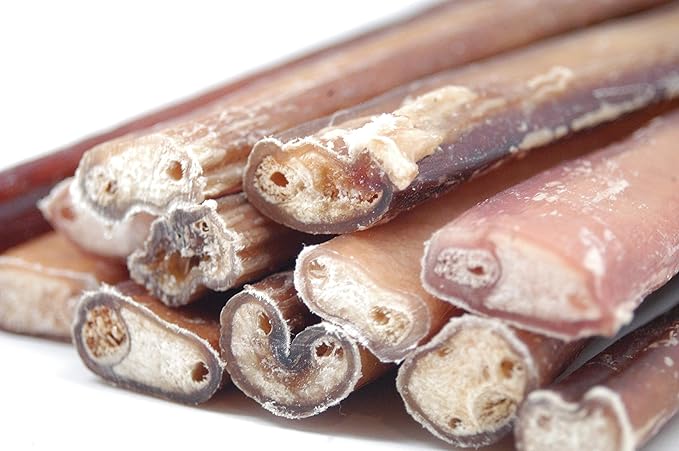 Top Dog Chews - 12 Inch Bully Sticks 50 Pack- Long Lasting, Free Range, All Natural Dog Treat, Single Ingredient, Rawhide Free, Great for Aggressive Chewers, Bulk Dog Treats.
