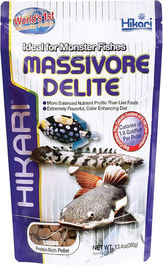 Hikari Tropical Massivore Delite Fish Food, 13.4 oz (380g)