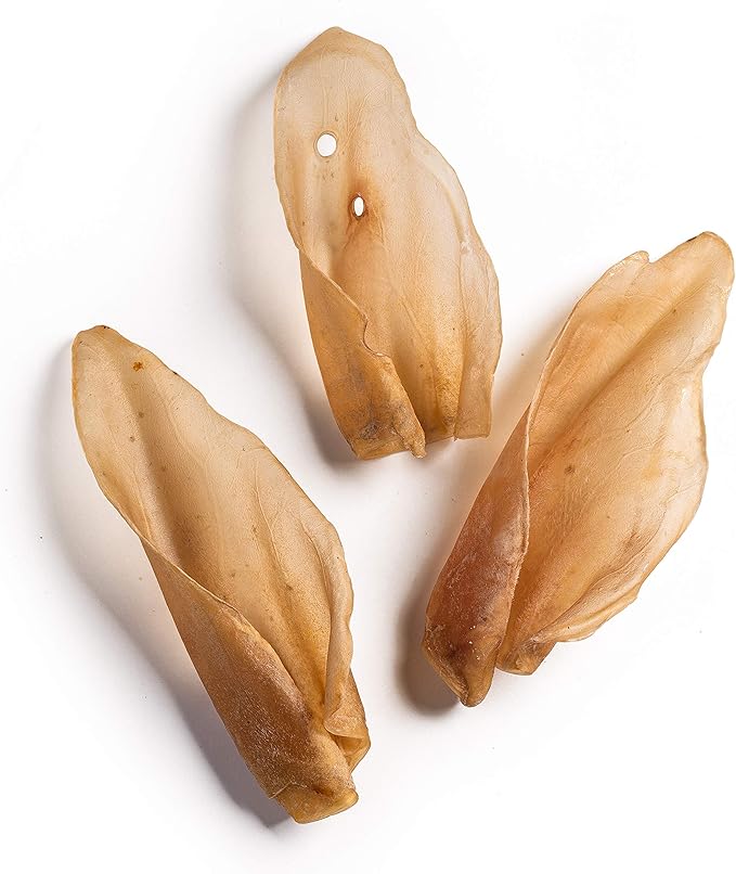 Jack&Pup Natural Cow Ears for Dogs - Cow Ear Dog Treats, Thick Cut, Single Ingredient, High Protein, Pig Ear Alternative Dog Treats - Cow Ears for Small and Large Dogs (15 Pack)