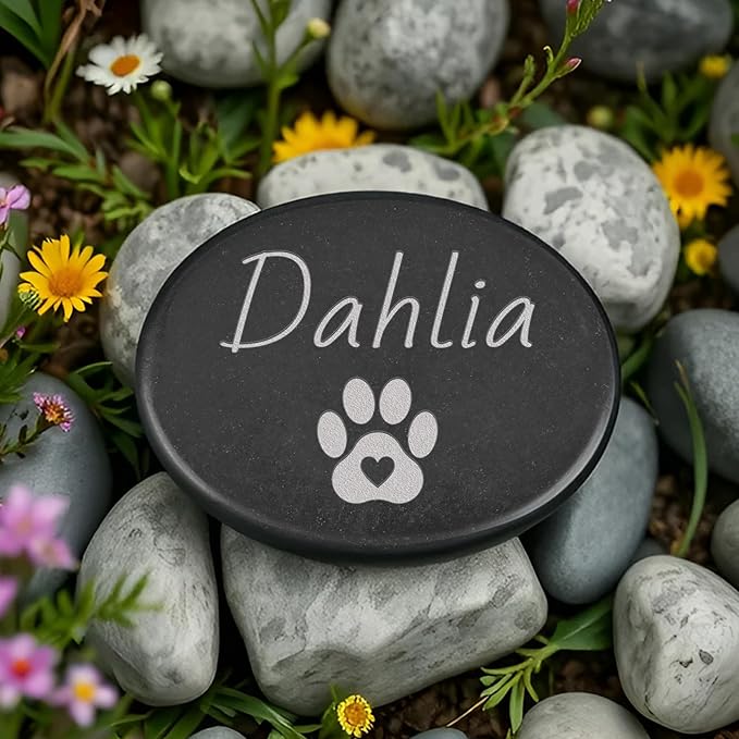 Memorial Stone for Pet, in Loving Memory Pet, Dog Sympathy Gifts, Cat Funeral Gifts, Dog Memorial Stone, Pet Bereavement Gifts, Personalized Pet Memorial Gifts for Dogs